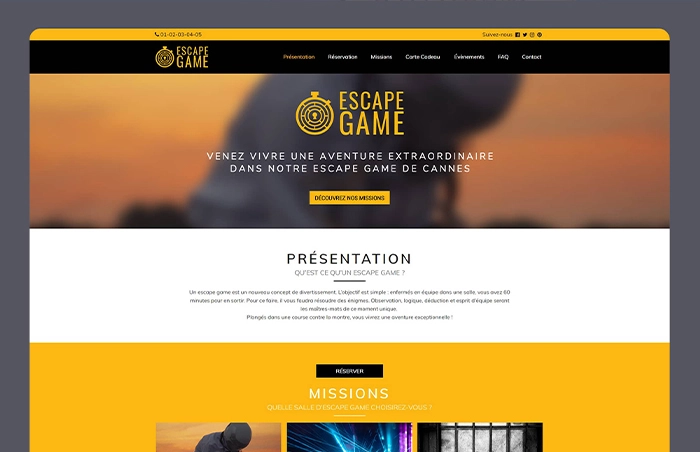 Site Escape Game