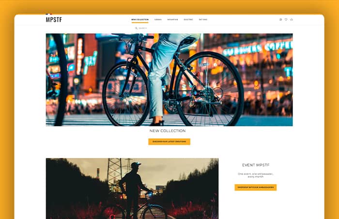 Site spécialisé dans la vente de vélos design